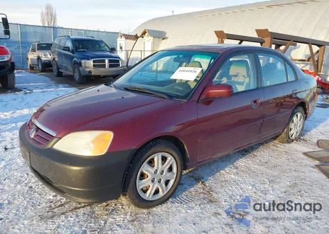 2003 Honda Civic Ex from USA, damaged, VIN 1HGES26703L025520